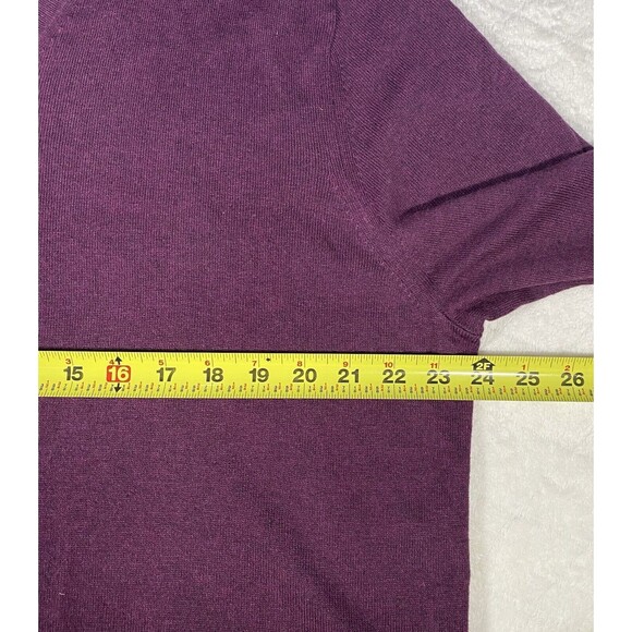 Banana Republic Premium Luxe Yarn Sweater Maroon V-Neck Classic Men's Sz XL NWT - Picture 5 of 7